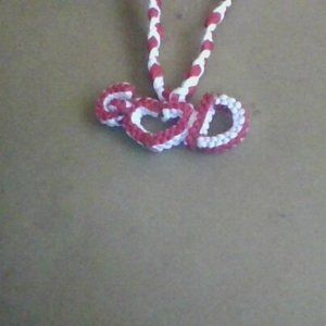 Handmade necklaces,Four inches,Red Blue